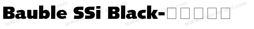 Bauble SSi Black字体转换